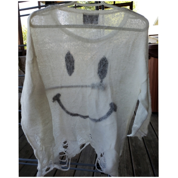 NWOT Wildfox 90's Knit Sweater White Label S - Picture 4 of 5